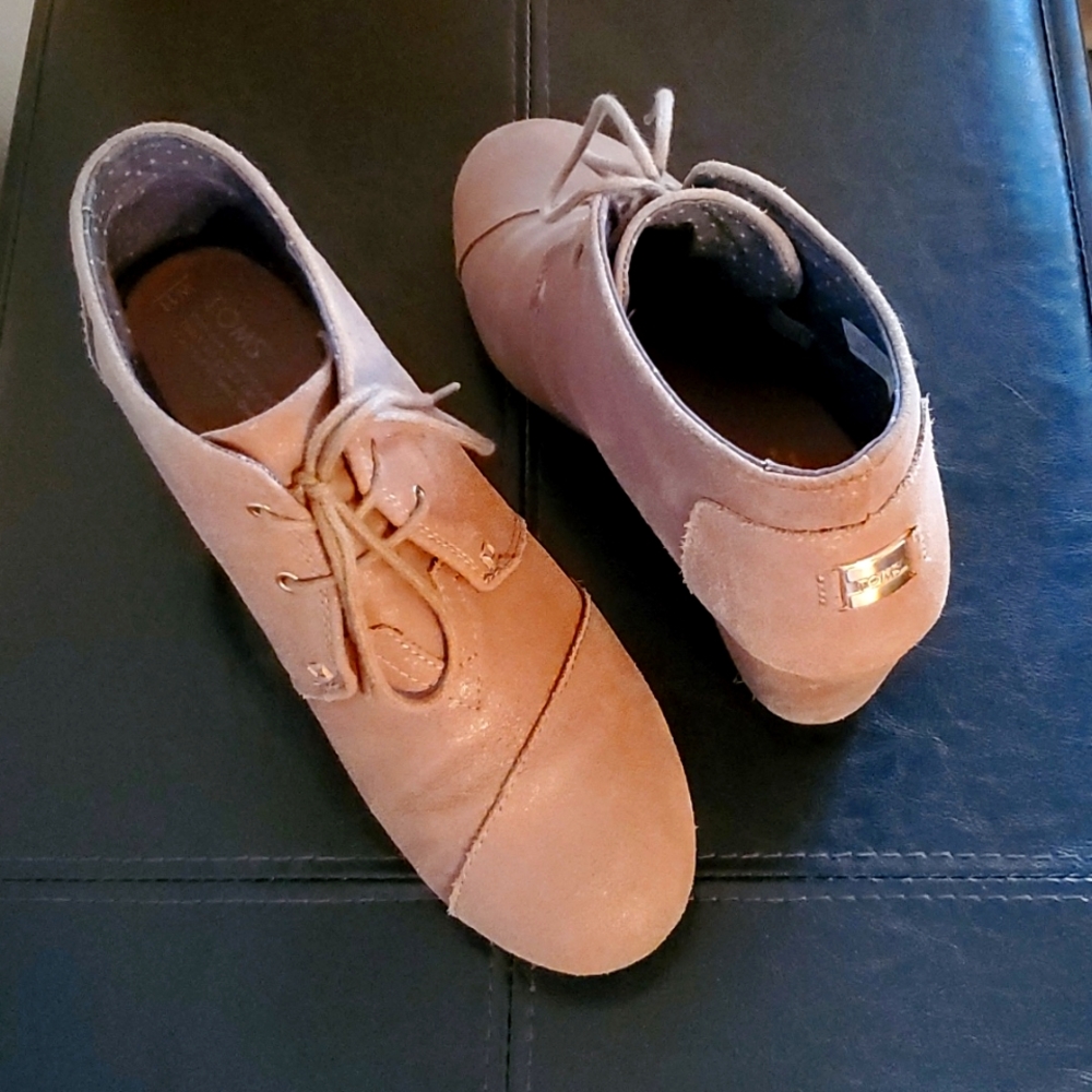 TOMS wedge booties size 11 - Picture 2 of 6